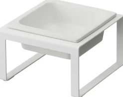 Yamazaki lemmikin ruokakuppi Tower valkoinen