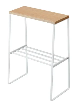 Yamazaki sivupöytä puukannella valkoinen