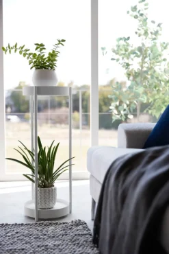 Yamazaki sivupöytä Tower pyörillä valkoinen